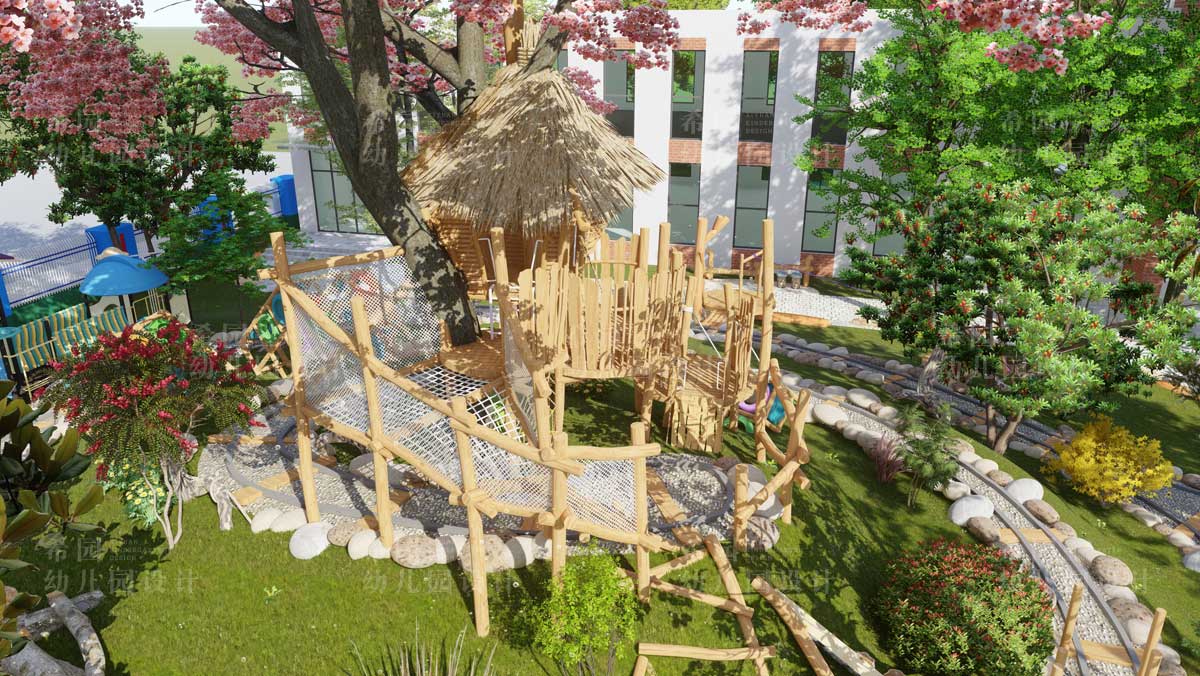 幼兒園室外運(yùn)動拓展區(qū)